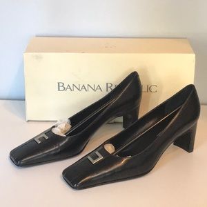 NEW Banana Republic Black Diana Heels
